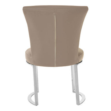 Eliza Grey Leather Dining Chair