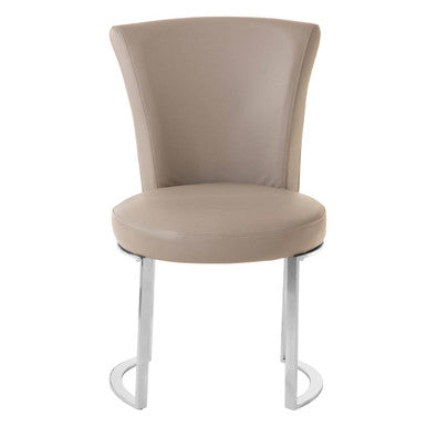 Eliza Grey Leather Dining Chair