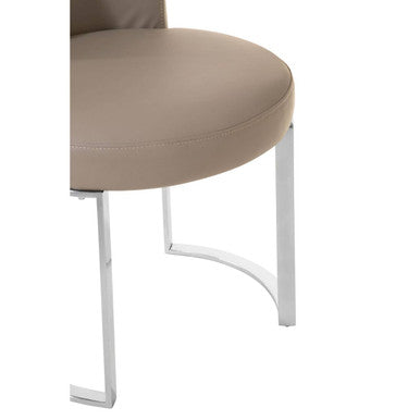 Eliza Grey Leather Dining Chair