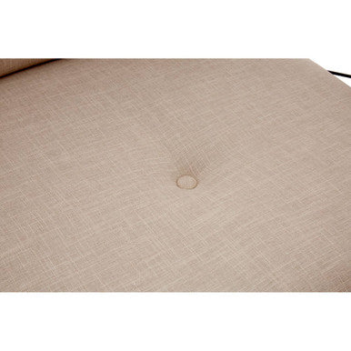Monroe High Back Chair Linen White Modern