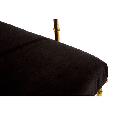 Monroe Gold & Black Velvet Accent Chair