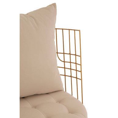 Mantis Gold Wheel Design Chair With Cushion