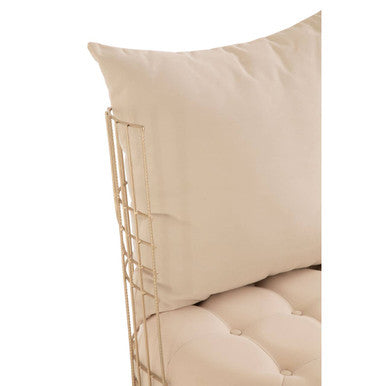 Mantis Champagne Gold Wheel Design Chair