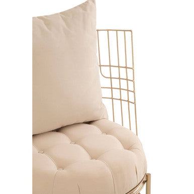 Mantis Champagne Gold Wheel Design Chair
