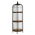 Mantis Small Black Birdcage Shelf Unit