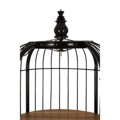 Mantis Small Black Birdcage Shelf Unit