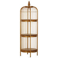 Mantis Small 3 Tier Gold Birdcage Shelf Unit