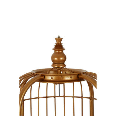 Mantis Small 3 Tier Gold Birdcage Shelf Unit