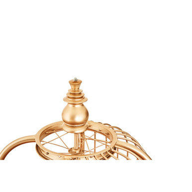 Mantis Champagne Gold Birdcage Shelf Unit