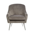 Louxor Grey Velvet Chair