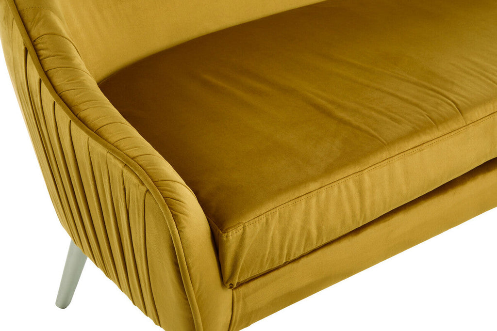 Mustard Velvet Sofa, Louxor