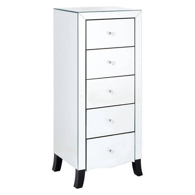 Graciela Chest Of 5 Drawer With Mirror Frame