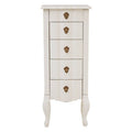 Loire 5 Drawer Small Chest White
