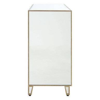 Knightsbridge 3 Drawer Unit Glass Natural