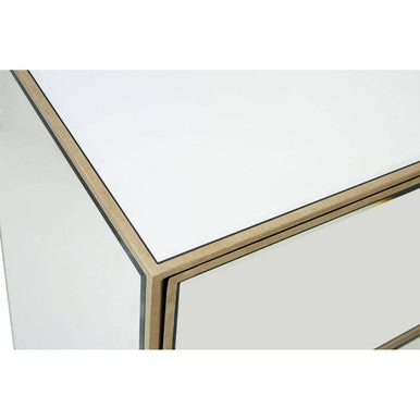 Knightsbridge 3 Drawer Unit Glass Natural