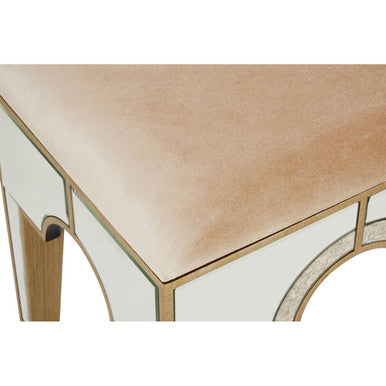 Knightsbridge Fabric Gold Stool