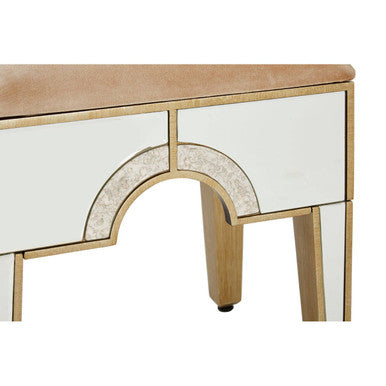 Knightsbridge Fabric Gold Stool