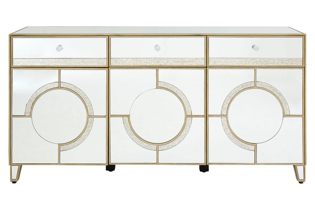 Knightsbridge Glass Silver Cabinet