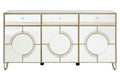 Knightsbridge Glass Silver Cabinet
