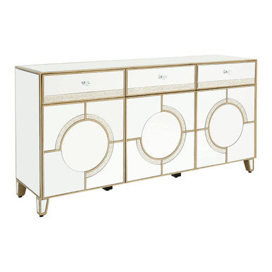 Knightsbridge Glass Silver Cabinet
