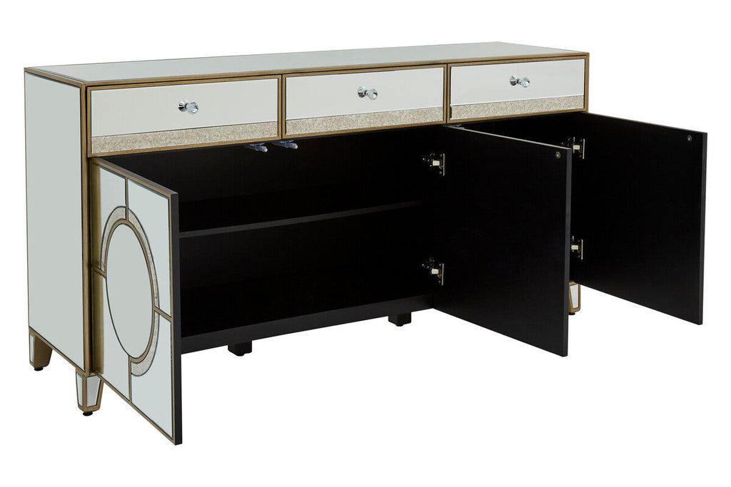 Knightsbridge Glass Silver Cabinet