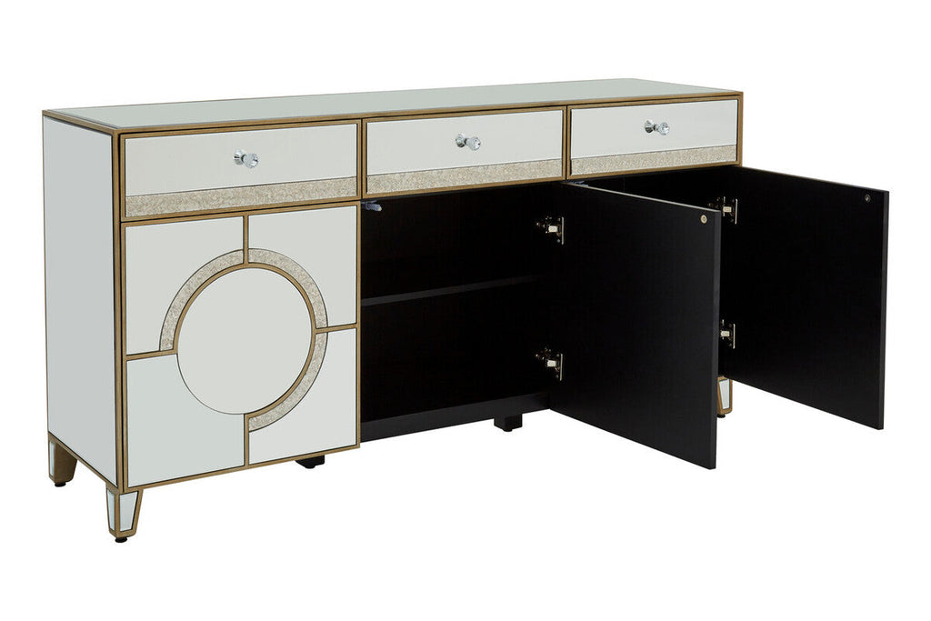 Knightsbridge Glass Silver Cabinet