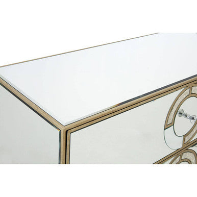 Knightsbridge Glass Silver Cabinet