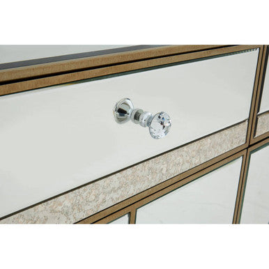 Knightsbridge Glass Silver Cabinet