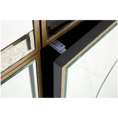 Knightsbridge Glass Silver Cabinet
