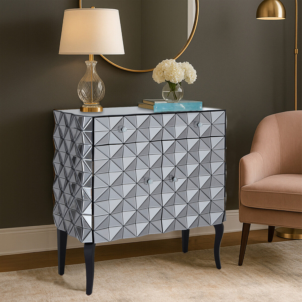 Soho Silver Cabinet