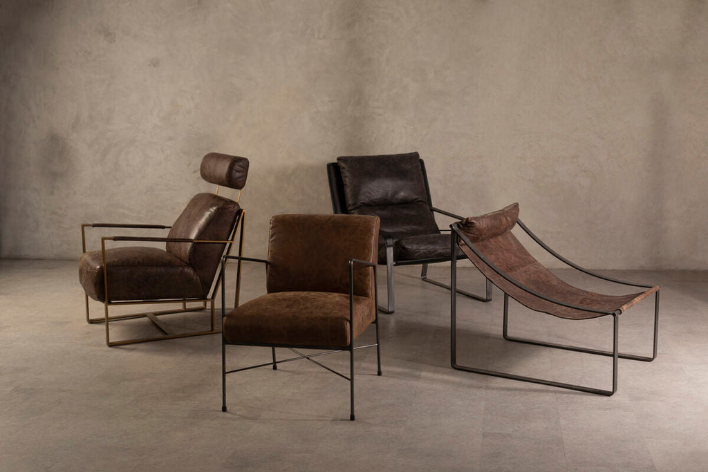 Hoxton Dark Brown Leather Lounge Chair