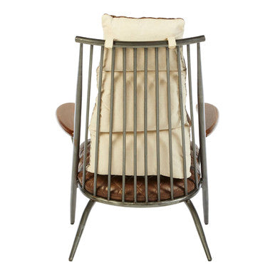 Hoxton Genuine Brown Leather Armchair
