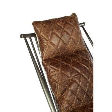 Hoxton Genuine Brown Leather Armchair