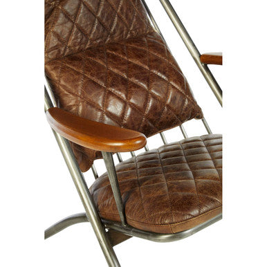 Hoxton Genuine Brown Leather Armchair
