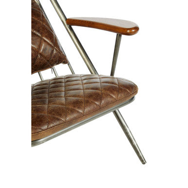 Hoxton Genuine Brown Leather Armchair