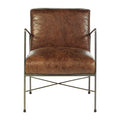 Hoxton Brown Leather Lounge Chair