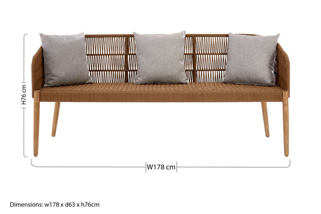 3 Seat Sofa, Opus White Modern
