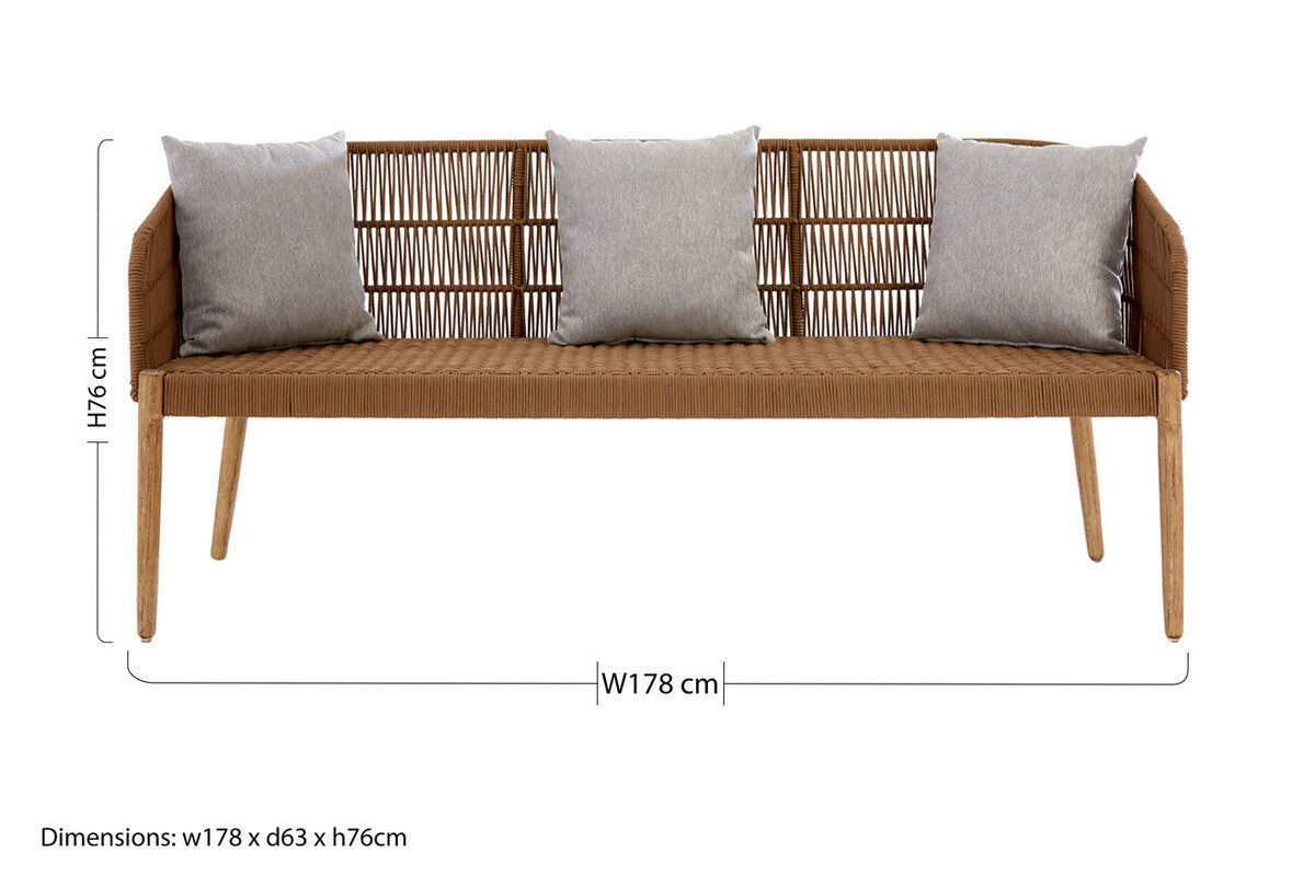 3 Seat Sofa, Opus White Modern
