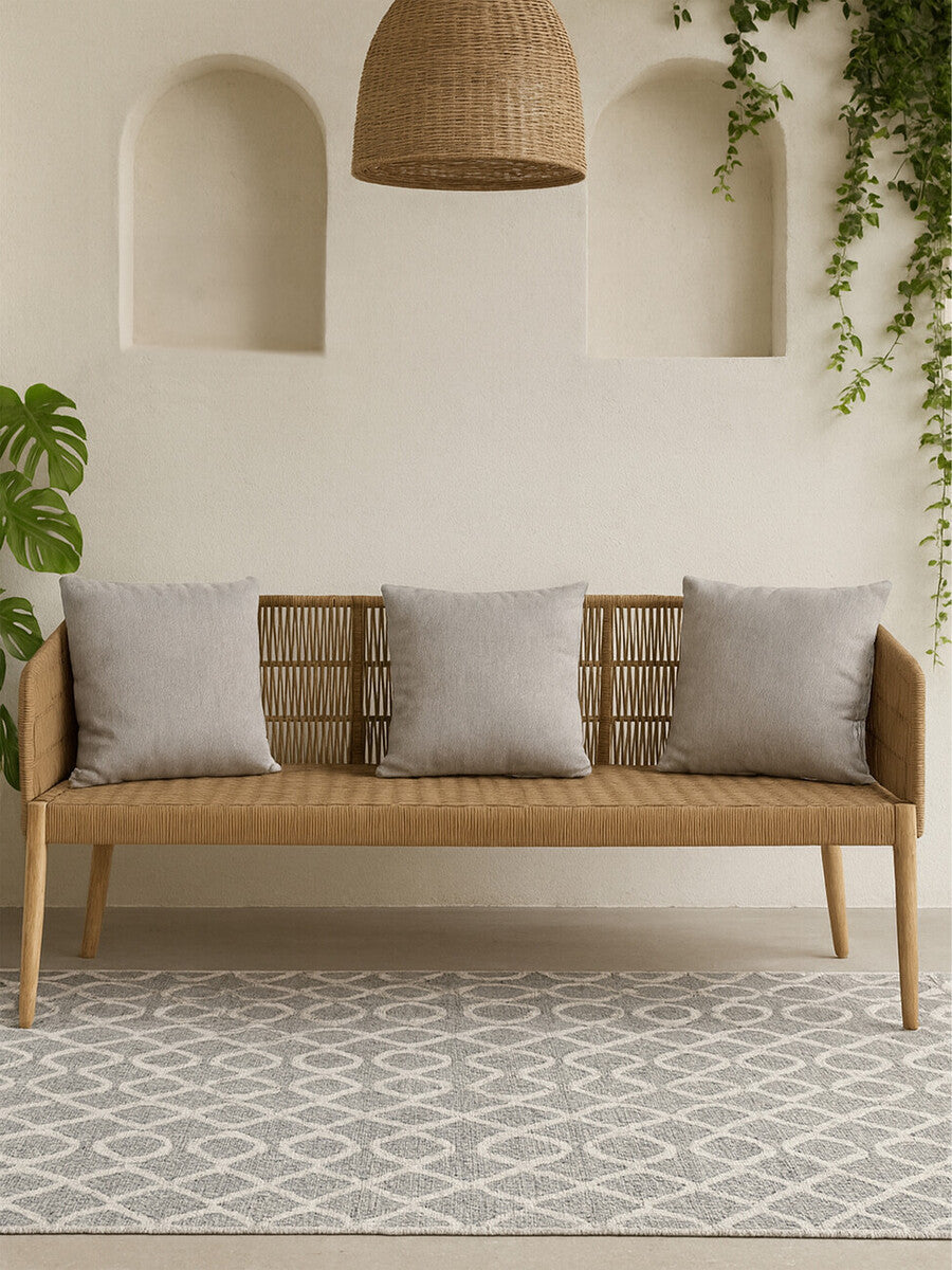3 Seat Sofa, Opus White Modern