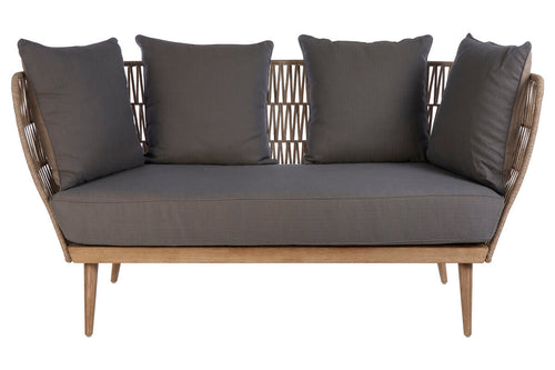 2 Seat Rope Sofa, Opus Grey