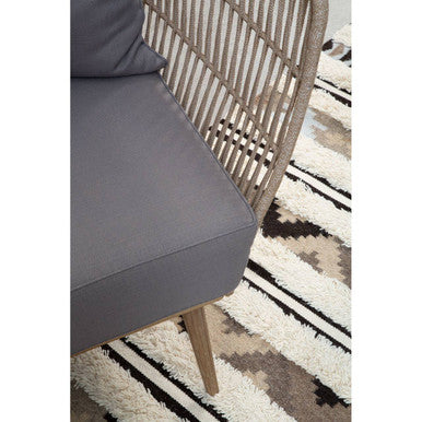 2 Seat Rope Sofa, Opus Grey