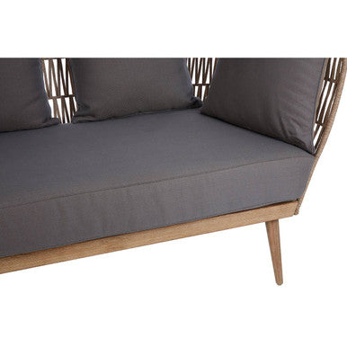 2 Seat Rope Sofa, Opus Grey