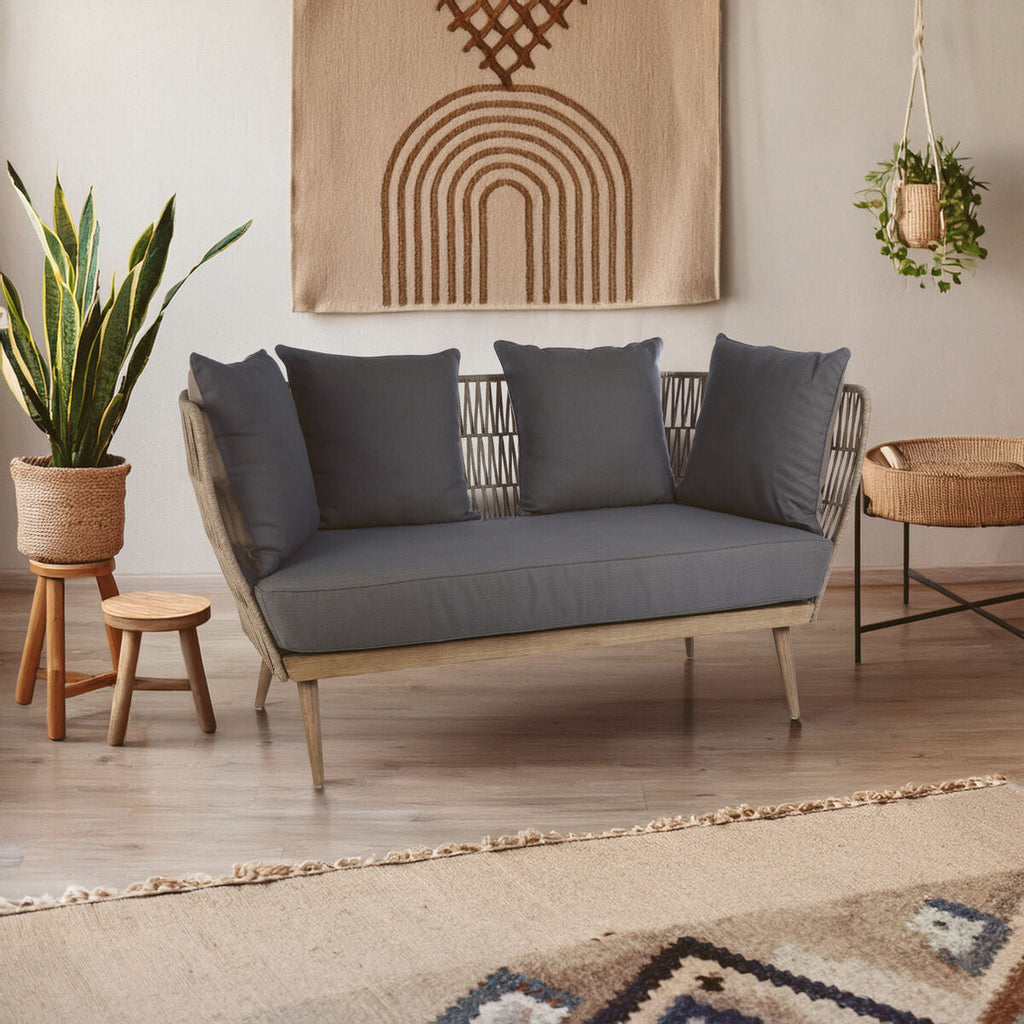 2 Seat Rope Sofa, Opus Grey