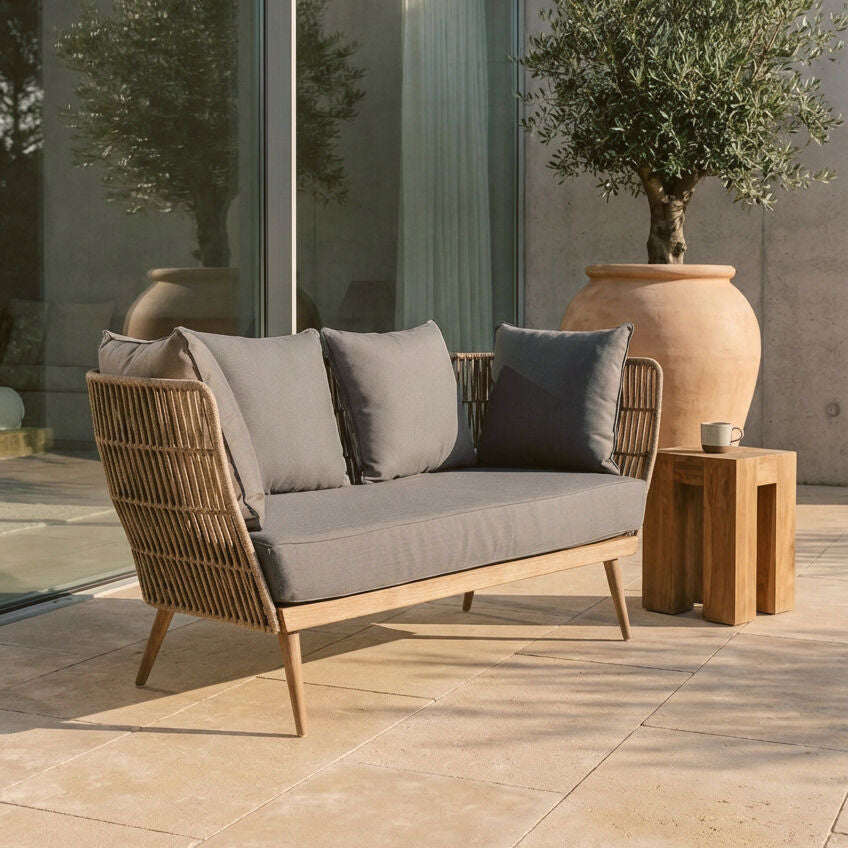 2 Seat Rope Sofa, Opus Grey