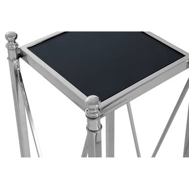 Hoffmann Plant Stand Glass Black Modern
