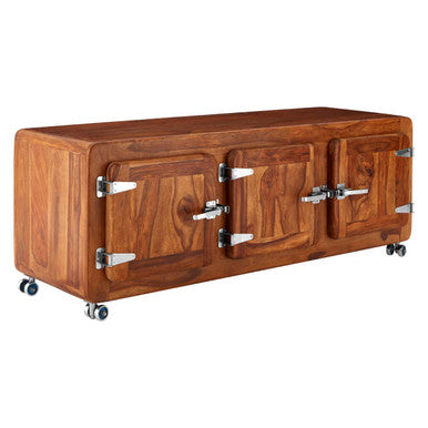 Marwar Wood Low Natural Industrial Sideboard