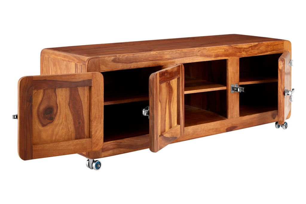 Marwar Wood Low Natural Industrial Sideboard