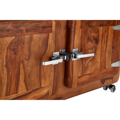 Marwar Wood Low Natural Industrial Sideboard