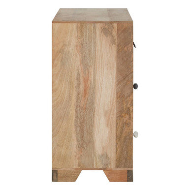 Marwar Tall Solid Wood Natural Sideboard