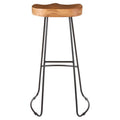 Nandri Acacia Wood Seat Bar Stool